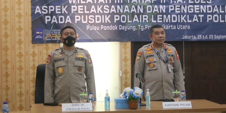 Wasrik Tahap II 2023: Itwasum Polri Tinjau Manajemen Operasional Lemdiklat Polri