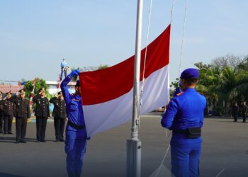 Upacara Peringatan HUT RI ke-80 di Pusdik Polair: Meneguhkan Semangat Menuju Indonesia Emas 2045