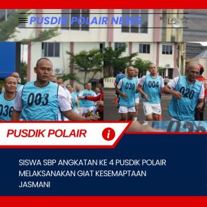 Pelaksanaan Tes Kesemaptaan Jasmani Siswa Dikbangum SBP Sekolah Bintara Polisi di Pusdik Polair Lemdiklat Polri