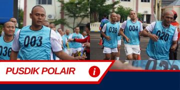Pelaksanaan Tes Kesemaptaan Jasmani Siswa Dikbangum SBP Sekolah Bintara Polisi di Pusdik Polair Lemdiklat Polri