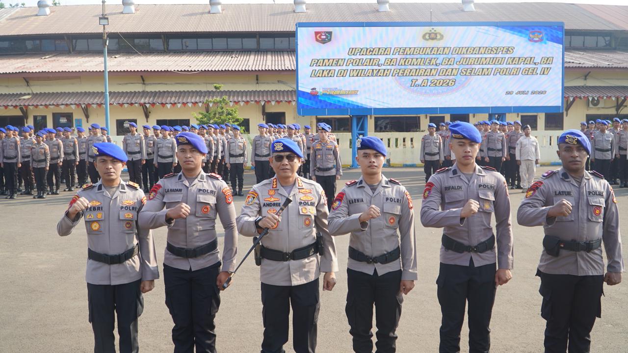 PEMBUKAAN DIKBANGSPES POLAIR GELOMBANG IV T.A. 2026, POLRI PERKUAT KOMPETENSI PERSONEL DI BIDANG KEPOLISIAN PERAIRAN